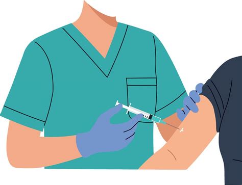 Illustration of a healthcare professional administering a Botox injection.