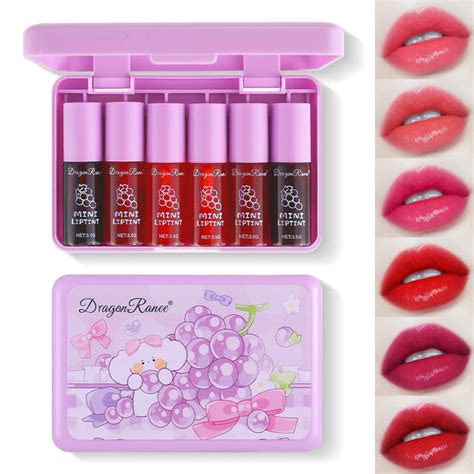 A selection of diverse lip stain products from various brands.