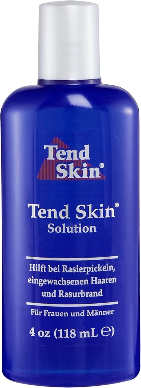 Chart comparing the roles and concerns of key ingredients in Tend Skin Solution.