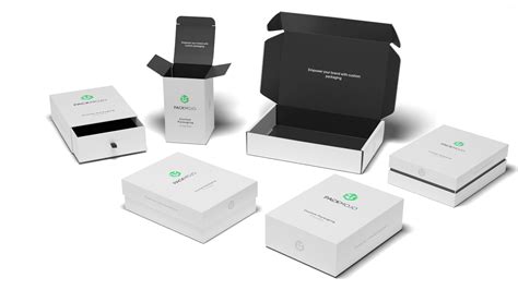 Brand logo and product packaging