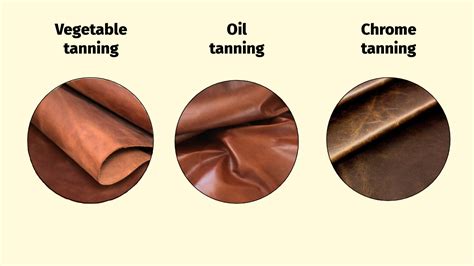 comparison chart of vegetable tanning and chrome tanning processes