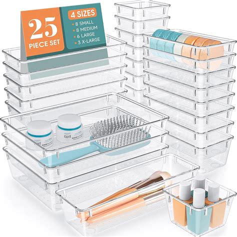 A variety of makeup bags and organizers in different styles and sizes, showcasing their organizational capabilities.