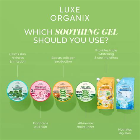 Infographic comparing the key ingredients and benefits of Esfolio's Aloe Vera and Snail Moisture Soothing Gels.