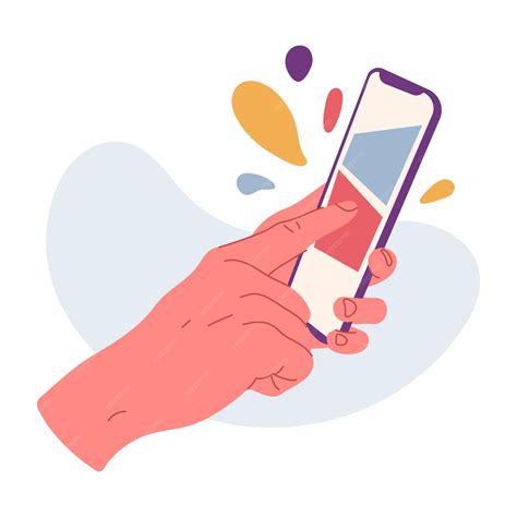 Illustration of a person using a flip phone with a serene expression, contrasting with a background of busy smartphone users.