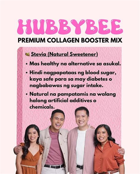 Infographic summarizing the key benefits of Hubby Bee Collagen Booster.