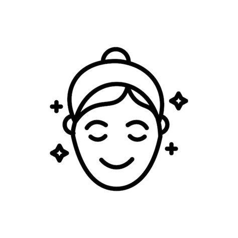 Illustration of a clean, healthy face with subtle glow