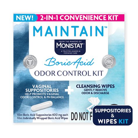 Image of Monistat Maintain Feminine Cleansing Wipes packaging