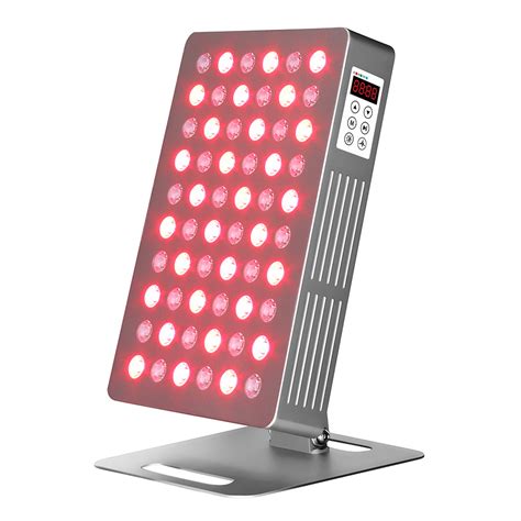 A sleek red light therapy device for home use, highlighting its therapeutic benefits.