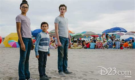A diverse cast and crew photo from the set of A Wrinkle in Time.