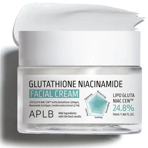 A visual representation of the compounded cream in a pump dispenser, highlighting the key ingredients: Glutathione, Niacinamide, and Tranexamic Acid.