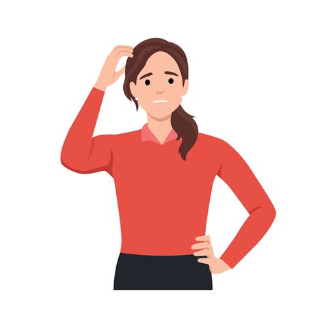 Illustration of a woman gently scratching her scalp, with a thought bubble showing relief and healthy hair.