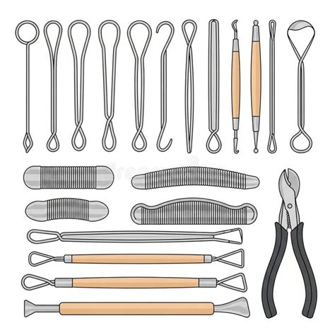 Illustration of a variety of dermatological tools and treatments, representing the range of services offered.