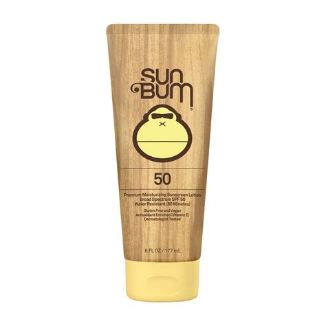Close-up of Sun Bum sunscreen texture on skin, showing its light serum-like consistency