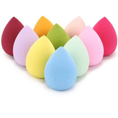 An assortment of silicone makeup sponges in various shapes and colors, highlighting their unique textures and designs.