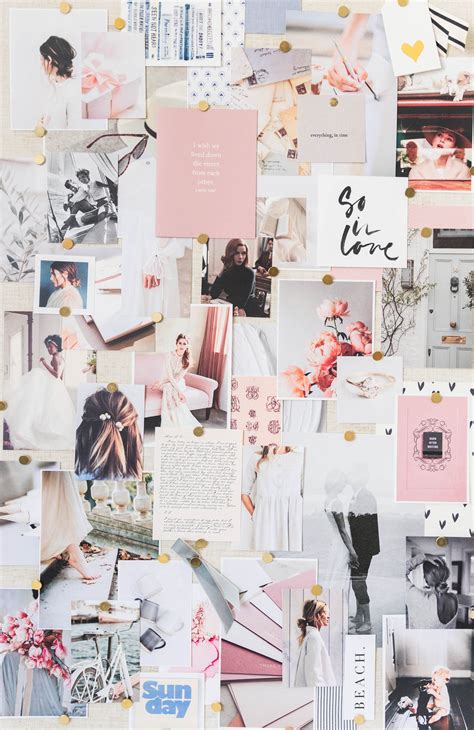 Inspirational mood board for Soak Haus Scalp Spa, showcasing design elements and color palettes.