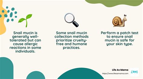 Infographic detailing ethical and unethical methods of snail mucin collection