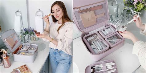 Collage of different Allie Glines makeup bag designs