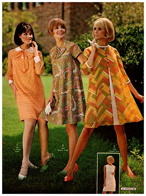 Vintage photograph of women wearing 1960s-style maxi dresses.