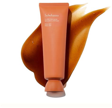 Visual demonstrating the peel-off action of Sulwhasoo Clarifying Peel Off Mask