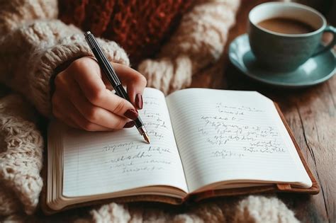 A person writing wishes in a journal under the light of a crescent moon.
