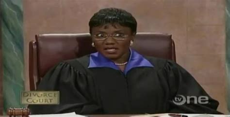 Screenshot from Divorce Court featuring Judge Mablean