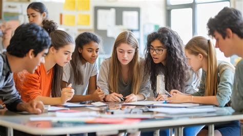 A diverse group of students actively participating in a makeup class, with instructors demonstrating techniques.