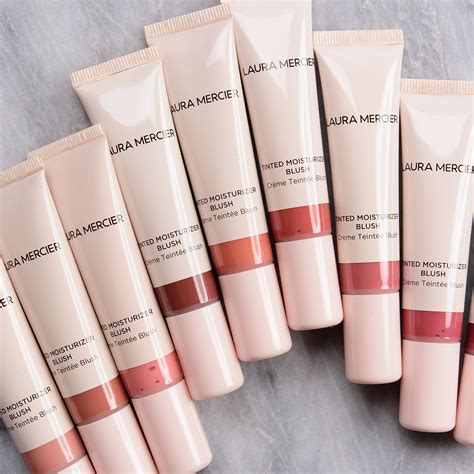 swatches of tinted moisturizer and blush