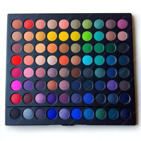 eyeshadow palette with various shades