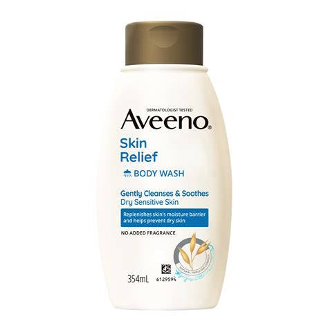 Close-up photo of lather from Aveeno Skin Relief Body Wash on skin, emphasizing gentleness.