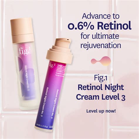 Image of the Fig.1 Retinol Night Cream Level 1 packaging, highlighting its refillable design.
