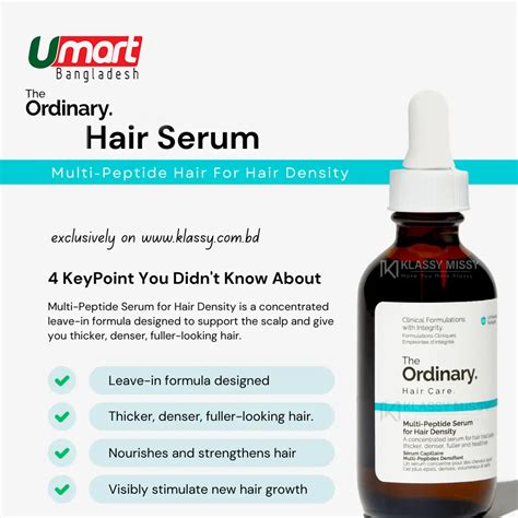 Diagram illustrating the key ingredients in The Ordinary Multi-Peptide Serum for Hair Density and their purported mechanisms of action.