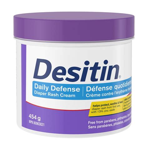 Image of Desitin Daily Defense Cream tube and packaging.