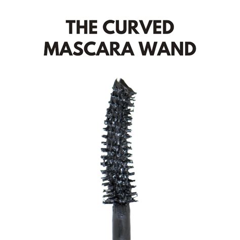 Close-up of the Covergirl mascara wand with a curved fiber brush
