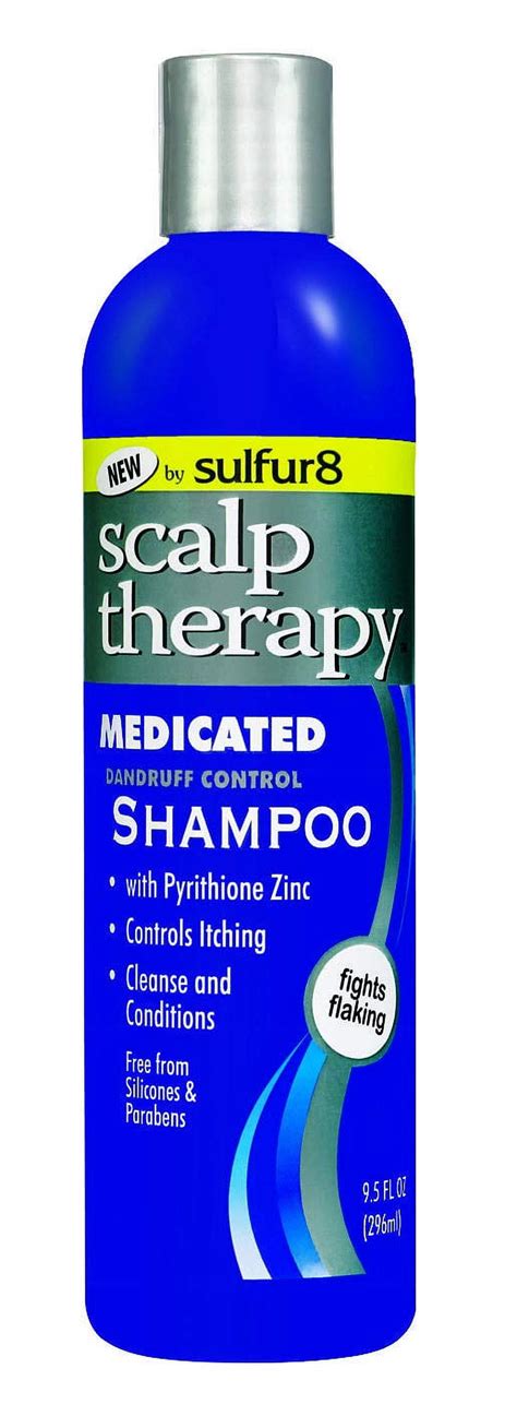 Diagram showing the steps for applying medicated shampoo to the scalp.