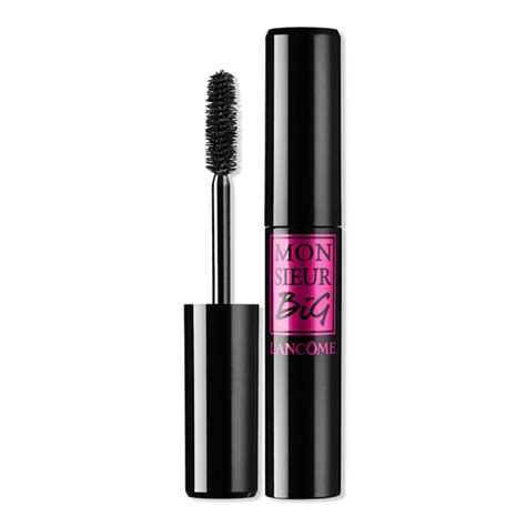 Sleek, simple tube of Lancôme Monsieur Big mascara with a pink logo.