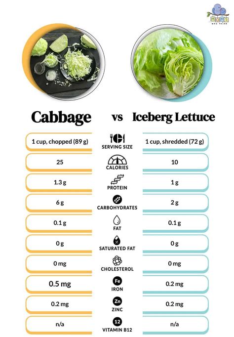 A comparison chart showing the nutritional profile of cabbage soup versus a balanced meal, highlighting deficiencies.