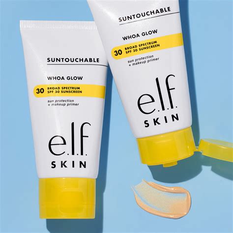 e.l.f. Suntouchable! Whoa Glow SPF 30 sunscreen packaging