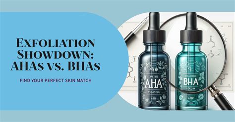 Chart comparing glycolic acid with other AHAs and BHAs