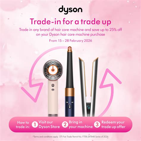 Infographic detailing Dyson hair tool discounts and features