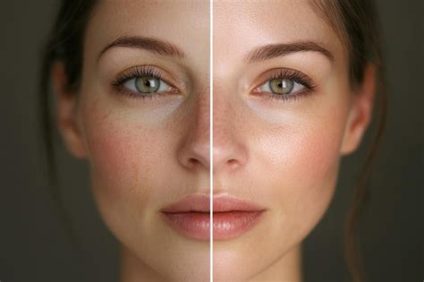 Collage of before and after photos showing improved skin texture and reduced fine lines after using NeoCutis Bio Serum Firm