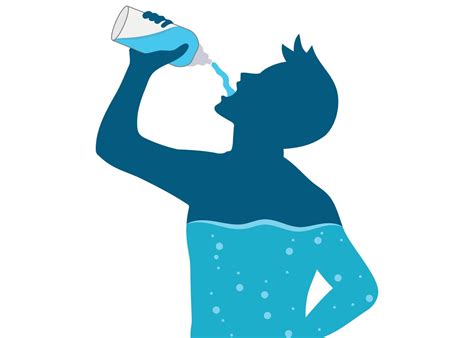 Illustration showing a person drinking water and eating pineapple, symbolizing post-microneedling hydration and nutrition.