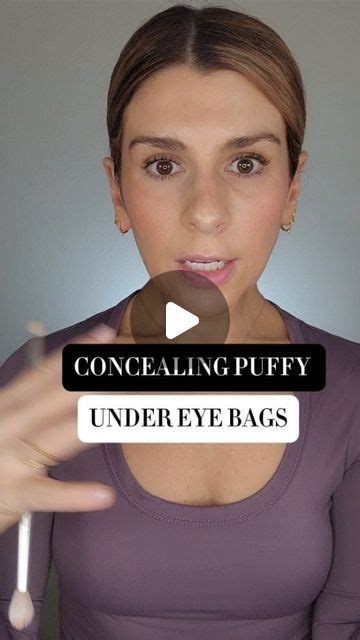 Illustration of a woman looking at her puffy eyes in a mirror, with coffee and concealer nearby