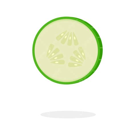 Illustration of a cucumber slice and green tea leaves, symbolizing natural ingredients.