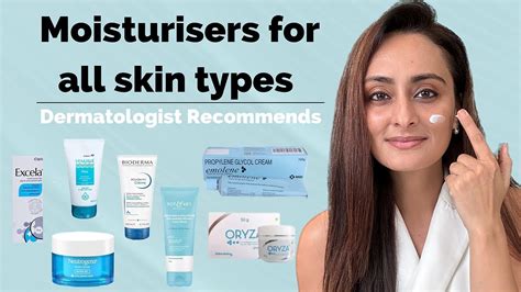 Collage of recommended moisturizer products for dry skin around the nose.