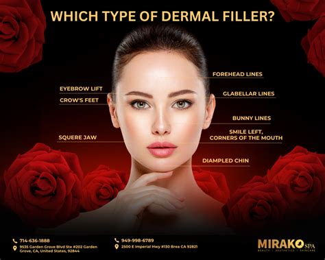 Comparison chart of different types of dermal fillers, highlighting their composition and primary uses.