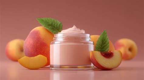Infographic illustrating the key ingredients of the Peach Slices moisturizer and their primary functions (hydration, soothing, brightening).