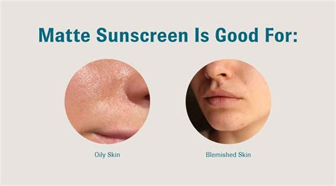 Collage of different sunscreen textures: matte, dewy, tinted, and clear.