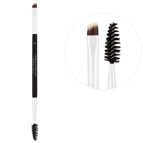 Anastasia Beverly Hills Brush 12 showing both the angled brush tip and the spoolie