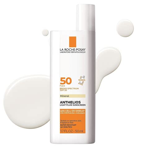 Image of La Roche-Posay Anthelios Mineral Ultra Light Sunscreen SPF 50, highlighting its texture and packaging.