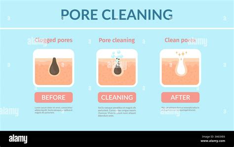 illustration showing clogged pores with various cosmetic ingredients